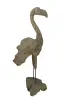  Product image 1 of the product “Flamingo, made from teak root pieces, about 1,10 mtr high-. 2 Parts, metall feet. ”